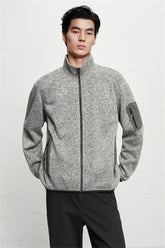 Men's Fleece-Lined Stand-Collar Jacket